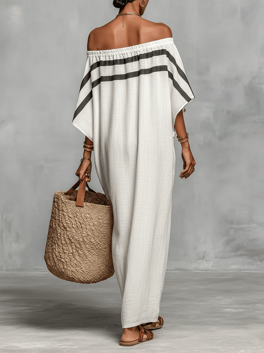 Adeline | Maxi Fluido con Hombros Descubiertos