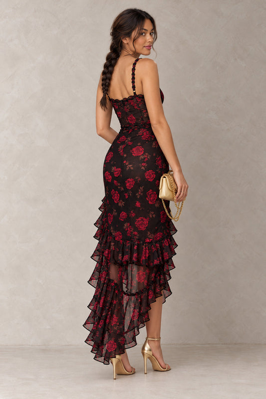 Vestido Clara con Nerea — espalda en tres cuartos — Almara Boutique