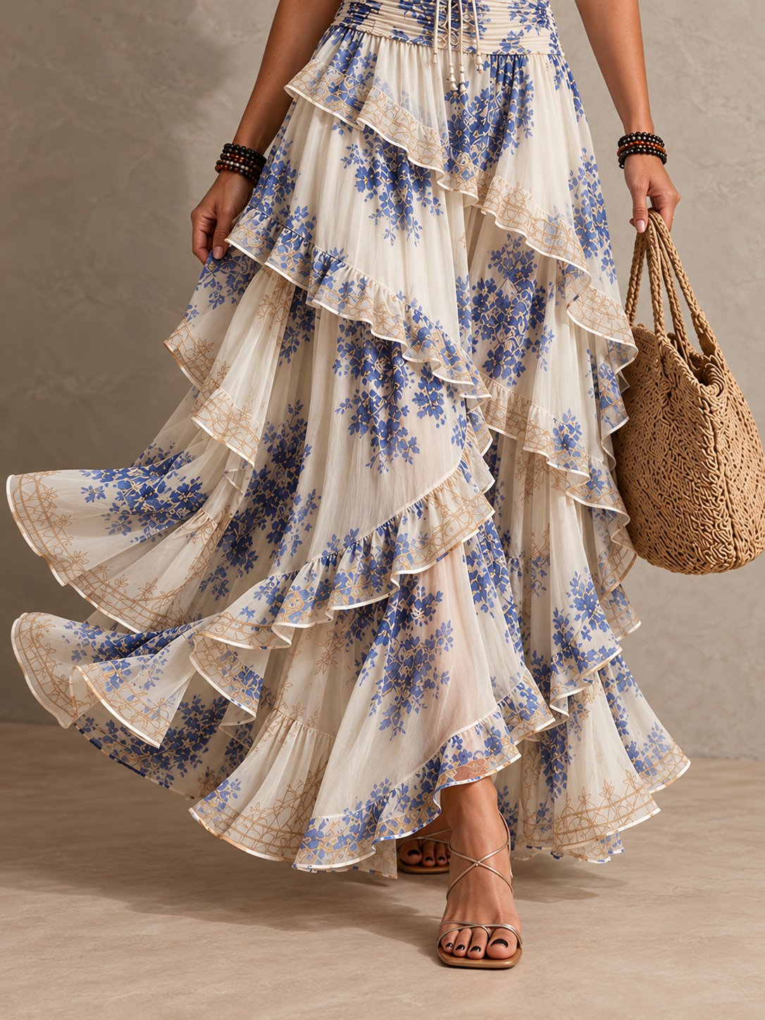 Vestido Celeste con Vanesa — vista 7 — Almara Boutique