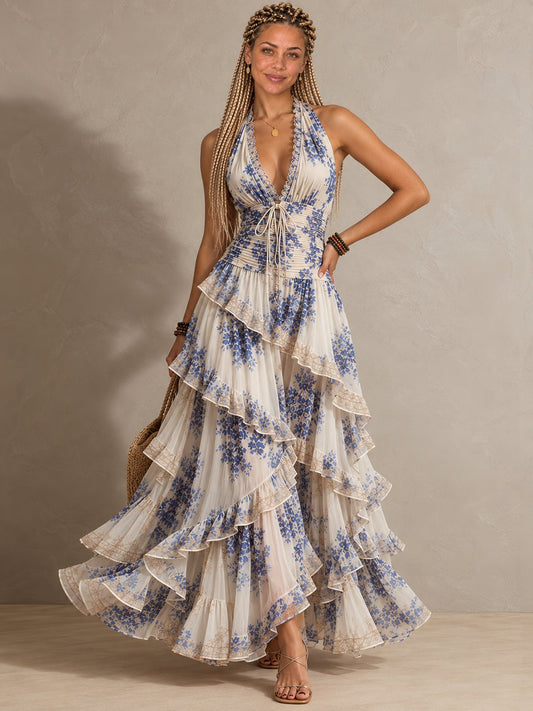 Vestido Celeste con Vanesa — vista 2 — Almara Boutique