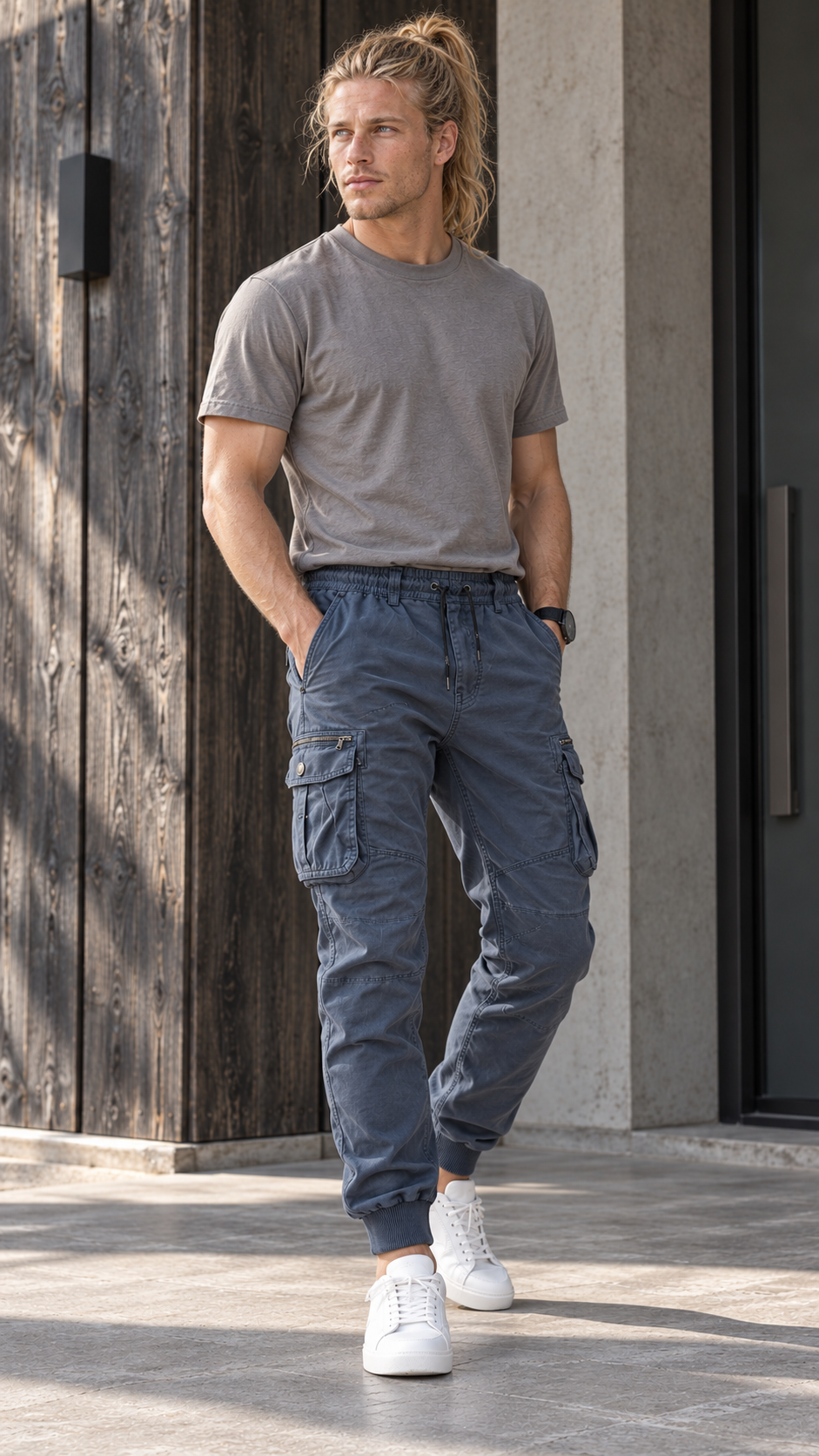 Pantalón cargo Azul con Erik