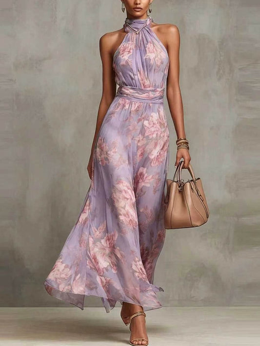 Aurora | Maxi Floral con Caída Fluida