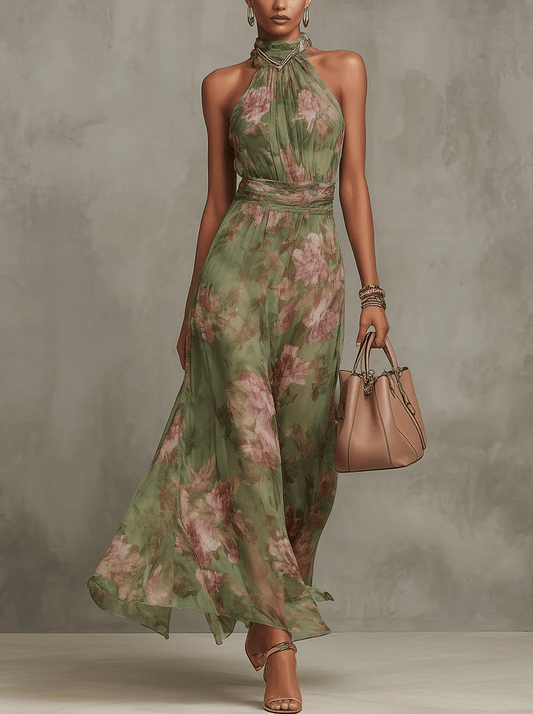 Aurora | Maxi Floral con Caída Fluida