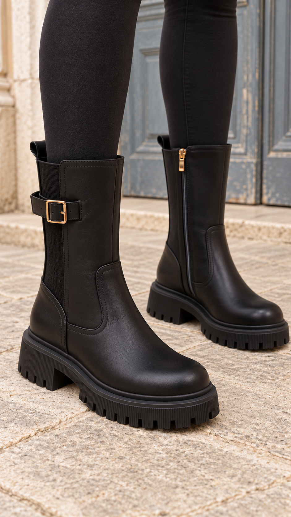 Botas Inés negro · frente