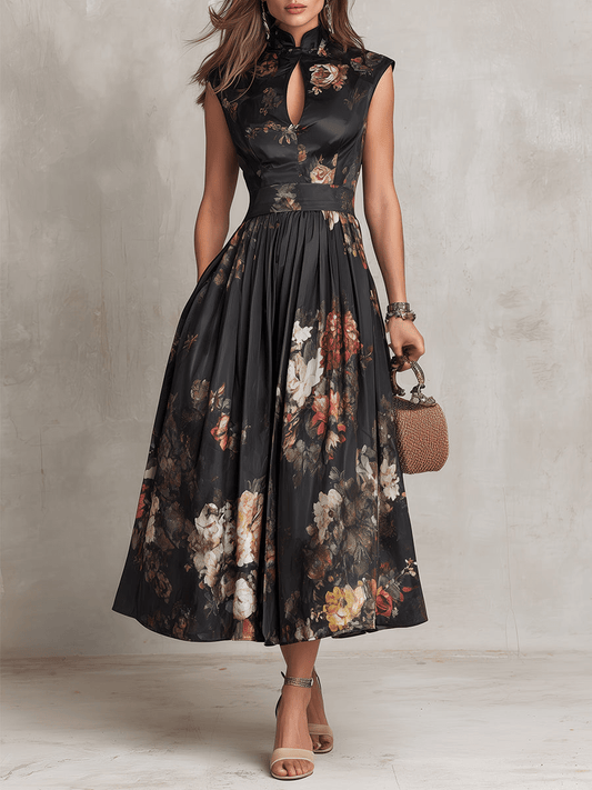 Camille | Midi Satinado Floral